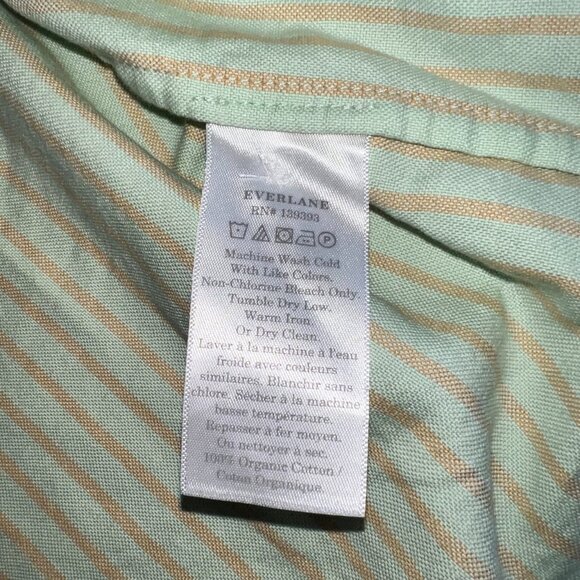 Everlane Oxford Popover Organic Cotton Cropped Bolero Style Top - Picture 8 of 8